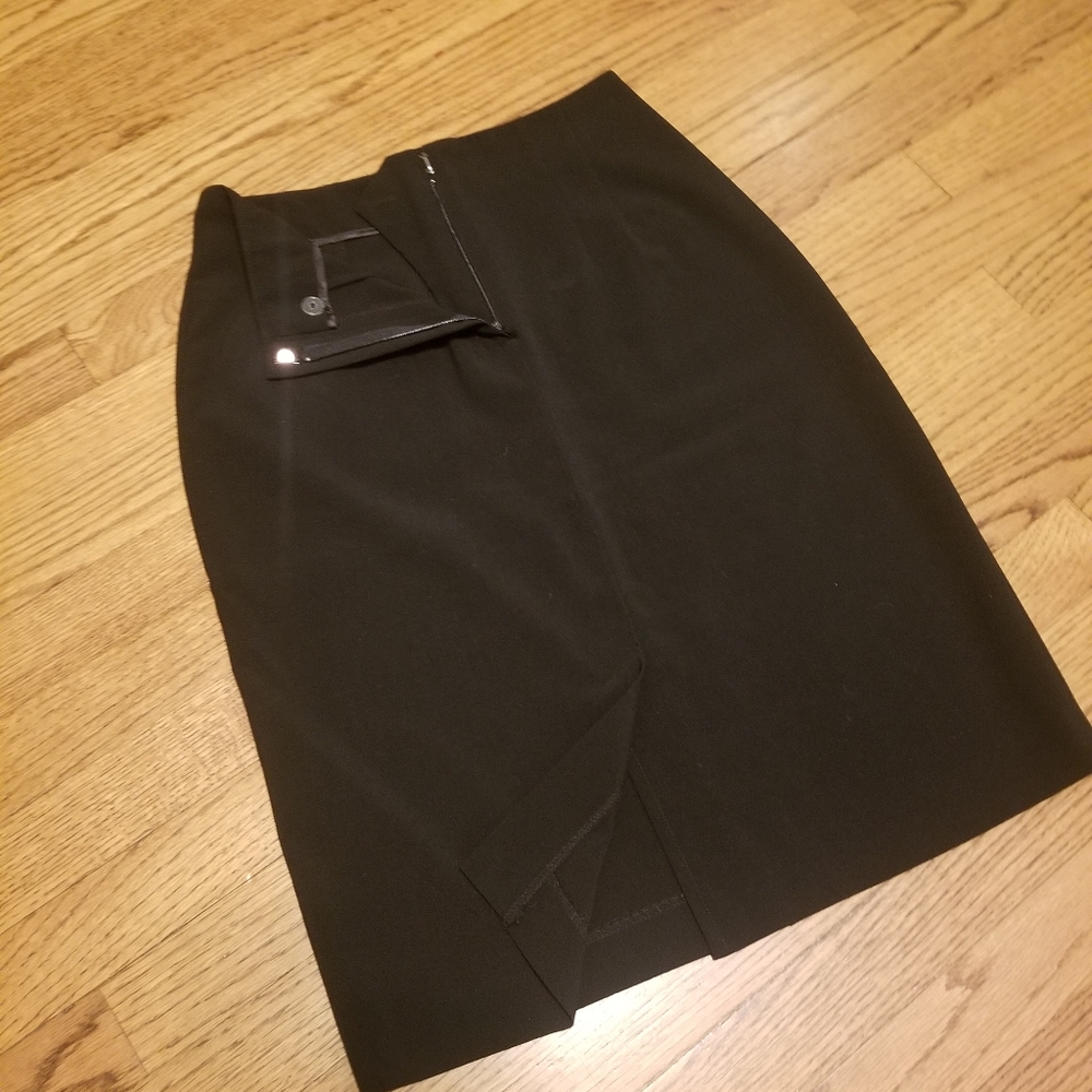 Black pencil skirt